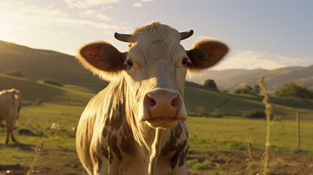Cinematic Photo of Cowの素材