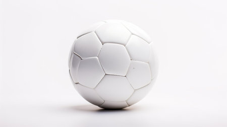 Photo of a Football Ball isolated on white backgroundの素材