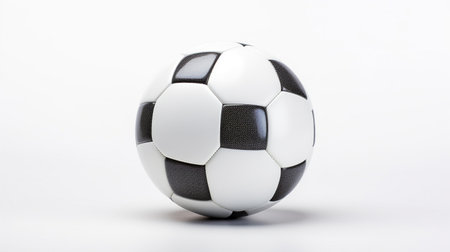 Photo of a Football Ball isolated on white backgroundの素材