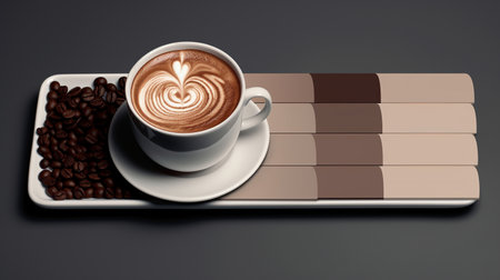 Espresso Mocha Cream strips in the styleの素材