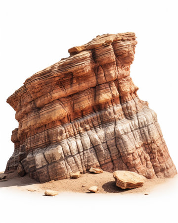 The Petrified Forest isolated on white backgroundの素材