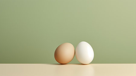 A clean and Eggshell background, providing a minimalist and modern lookの素材