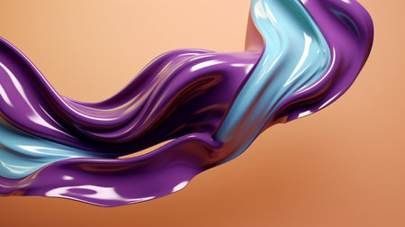 living plum purple, caramel brown, mint cream liquid plasma backgroundの素材