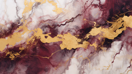 unique marble texture with Gold, Olive, Burgundy colorsの素材