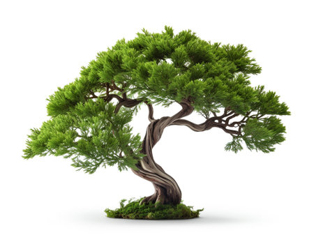 Bennett Juniper isolated on white backgroundの素材