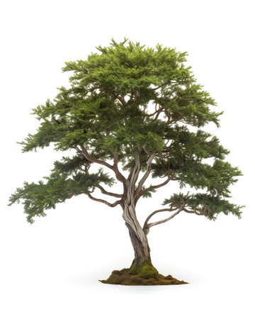 The Bishops Yew isolated on white backgroundの素材