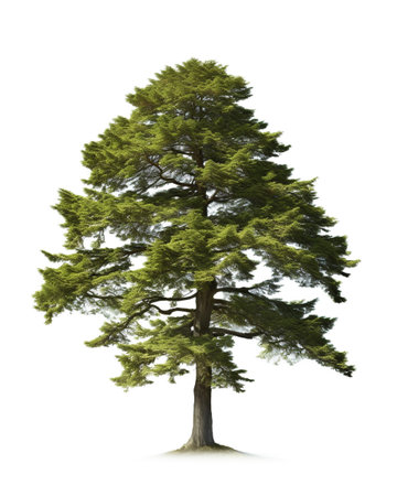 The Whistler Tree isolated on white backgroundの素材