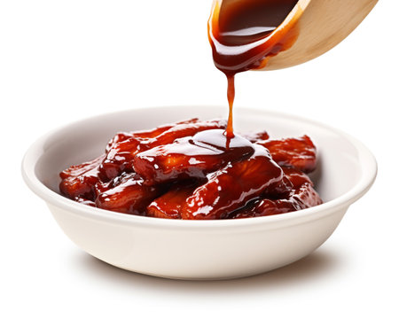 Char Siu Sauce isolated on white backgroundの素材