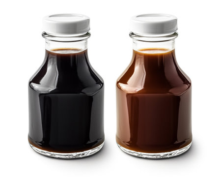 Worcestershire Sauce isolated on white backgroundの素材