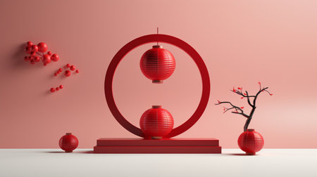 Poster of chinese new yearの素材