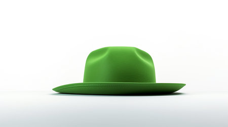 Photo of Green Cowboy Hat isolated on white backgroundの素材