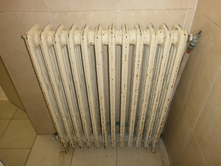 Old heating radiatorの写真素材