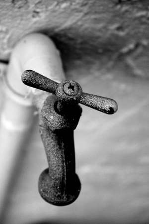 old outdoor water fossett の写真素材