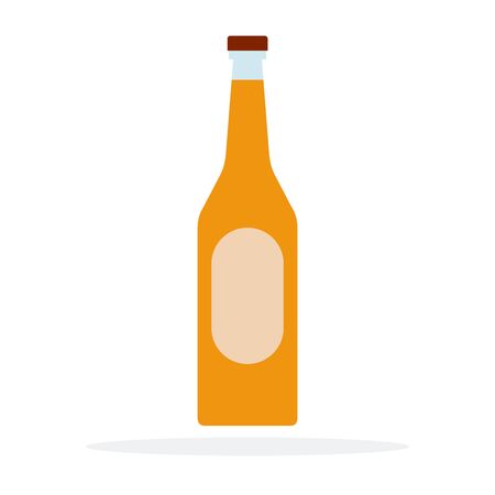 Fruit liqueur vector flat material design isolated object on white background.のイラスト素材