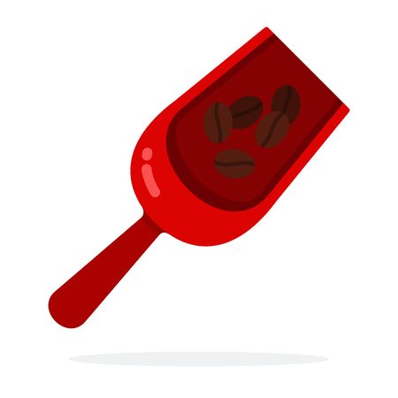 Coffee shovel vector flat isolatedのイラスト素材