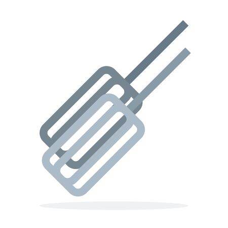 Square beaters for the mixer vector flat isolatedのイラスト素材