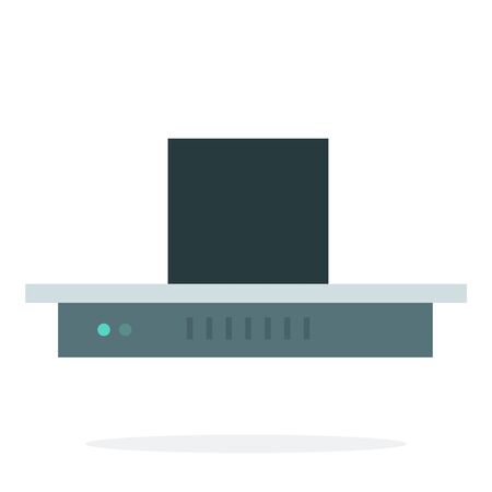 Extractor hood vector flat material design isolated on whiteのイラスト素材