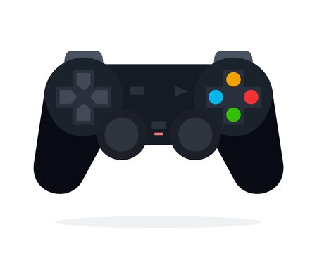 Joystick for video games flat isolatedのイラスト素材