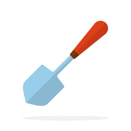 Garden shovel vector flat isolatedのイラスト素材