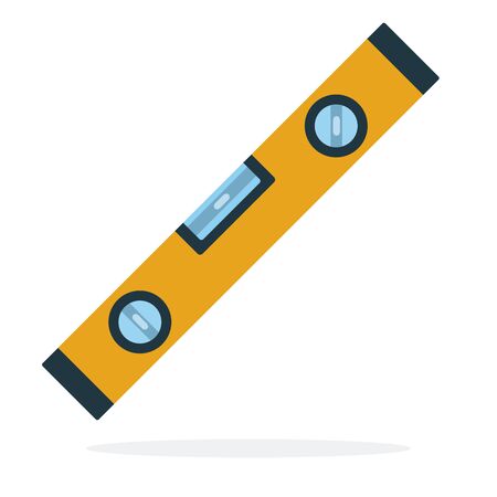 Laser level for construction vector flat material design isolated on whiteのイラスト素材