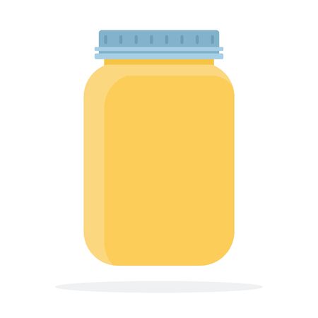 Bank is full of honey flat isolatedのイラスト素材