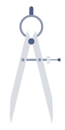 Nautical divider vector icon flat isolatedのイラスト素材