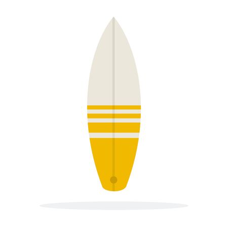 Surfboard vector flat material design object. Isolated illustration on white background.のイラスト素材