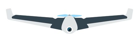Drone with a camera for photo, video shooting vector icon flat isolated.のイラスト素材