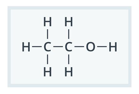 Chemical formula vector icon flat isolatedのイラスト素材