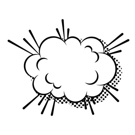 Flat of comic style speech bubble.のイラスト素材