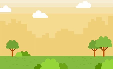 The city silhouette with beautiful morning or day view.のイラスト素材