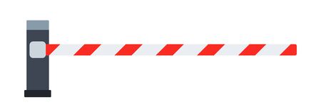 Automatic barrier vector icon flat isolatedのイラスト素材