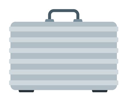Suitcase for carrying, storing a quadcopter flat icon vector isolated.のイラスト素材