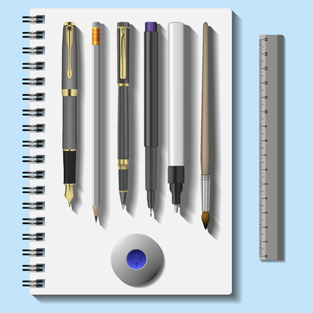office stationery template set. Business stationery mock-upのイラスト素材
