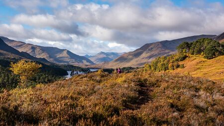 Glen Affricâs stunning landscape is the perfect combination of pinewoods, lochs, rivers and mountains It is perhaps the most beautiful glen in Scotland.の写真素材