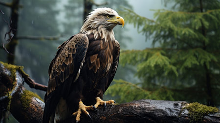 Bald Eagle (Haliaeetus leucocephalus)の素材