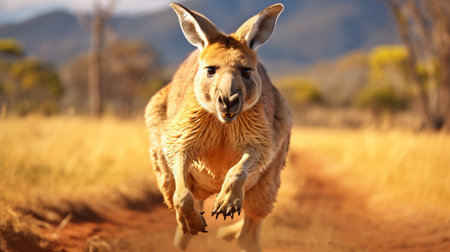 Kangaroo in the Okavango Delta - Moremi National Park in Botswanaの素材