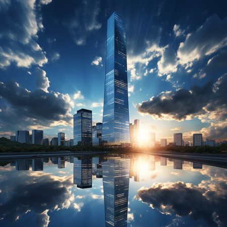 Shanghai Lujiazui Finance and Trade Zone of the modern cityの素材