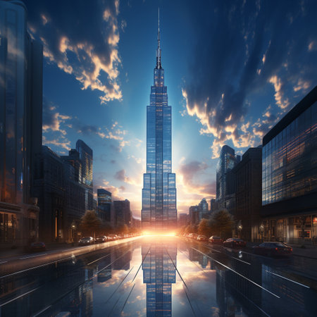Shanghai Lujiazui Finance and Trade Zone of the modern cityの素材