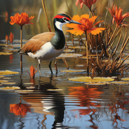 Red-wattled Lapwing (Vanellus vanellus)の素材