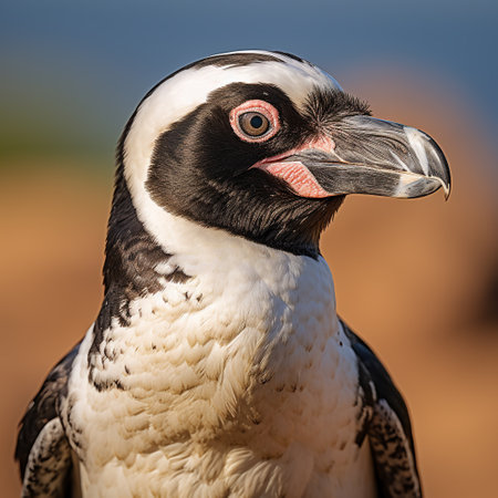 African penguin (Spheniscus demersus) portraitの素材