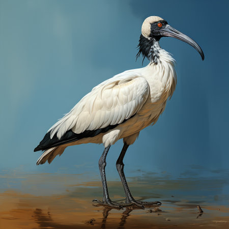 African Sacred Ibis (Threskiornis aethiopicus)の素材