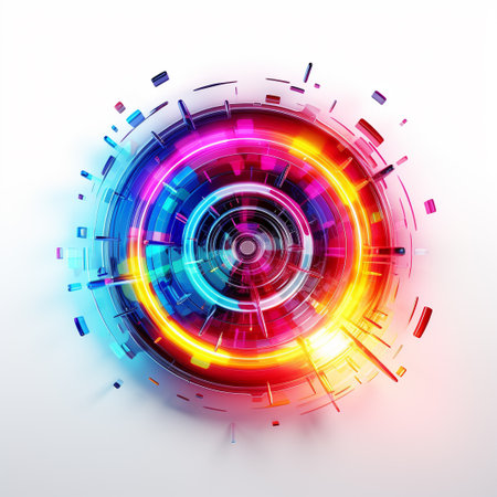 Abstract technology background. Futuristic interface. Vector illustration for your designの素材