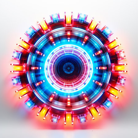 Abstract technology background. Futuristic interface. Vector illustration for your designの素材