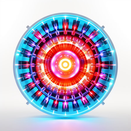 Abstract technology background. Futuristic interface. Vector illustration for your designの素材