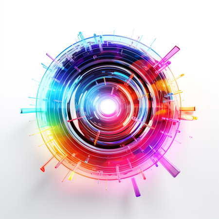 Abstract technology background. Futuristic user interface. Vector illustration for your designの素材