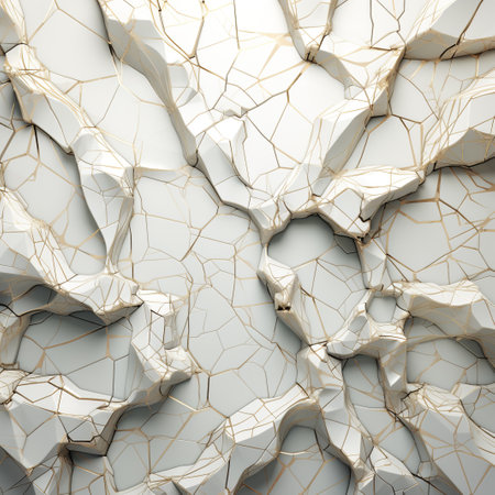 3d render of cracked marble texture. Abstract background for design.の素材