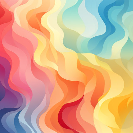 Colorful abstract background with wavy lines. Vector illustration for your designの素材