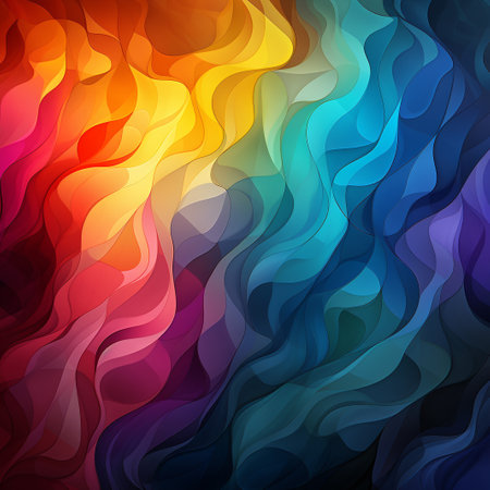 Abstract colorful background. Vector illustration. EPS 10. Colorful waves.の素材