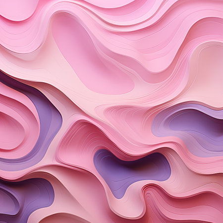 Abstract background with paper cut shapes in pink and purple colors. Vector illustrationの素材